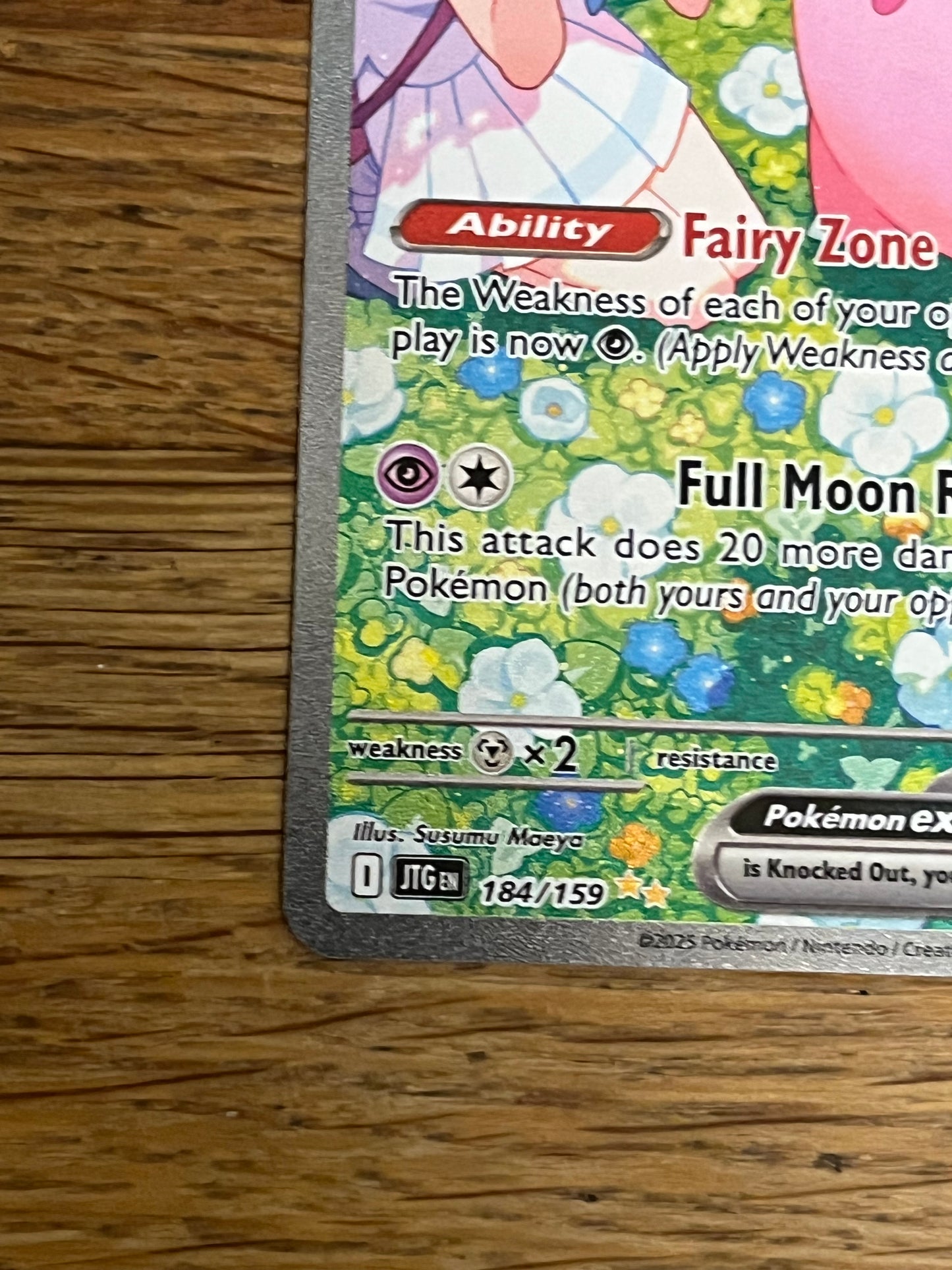 Lillie's Clefairy EX Illustration Rare 184/159 Journey Together NM Single Pokémon Card