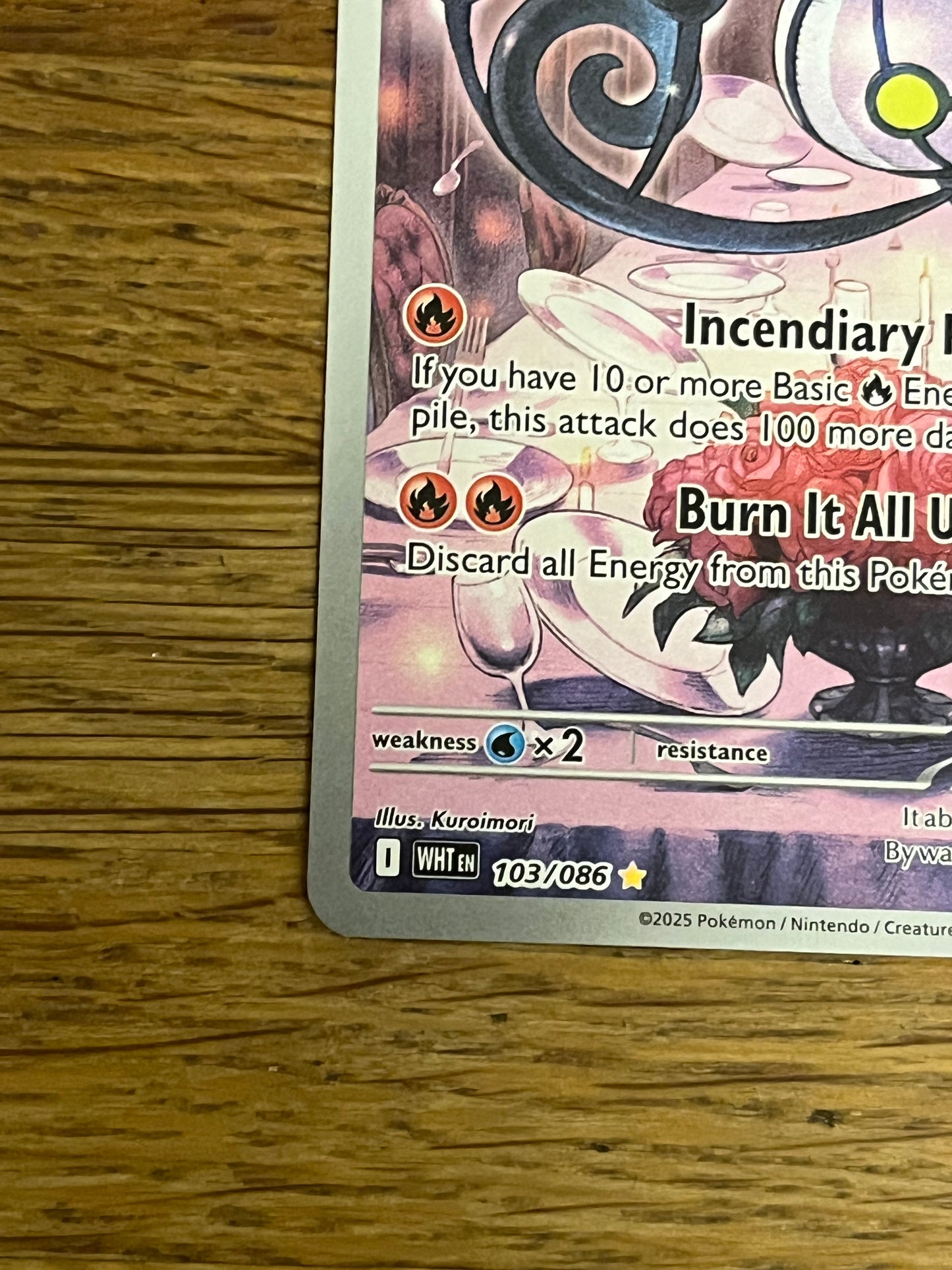 Chandelure Illustration Rare 103/086 White Flare NM Single Pokémon Card