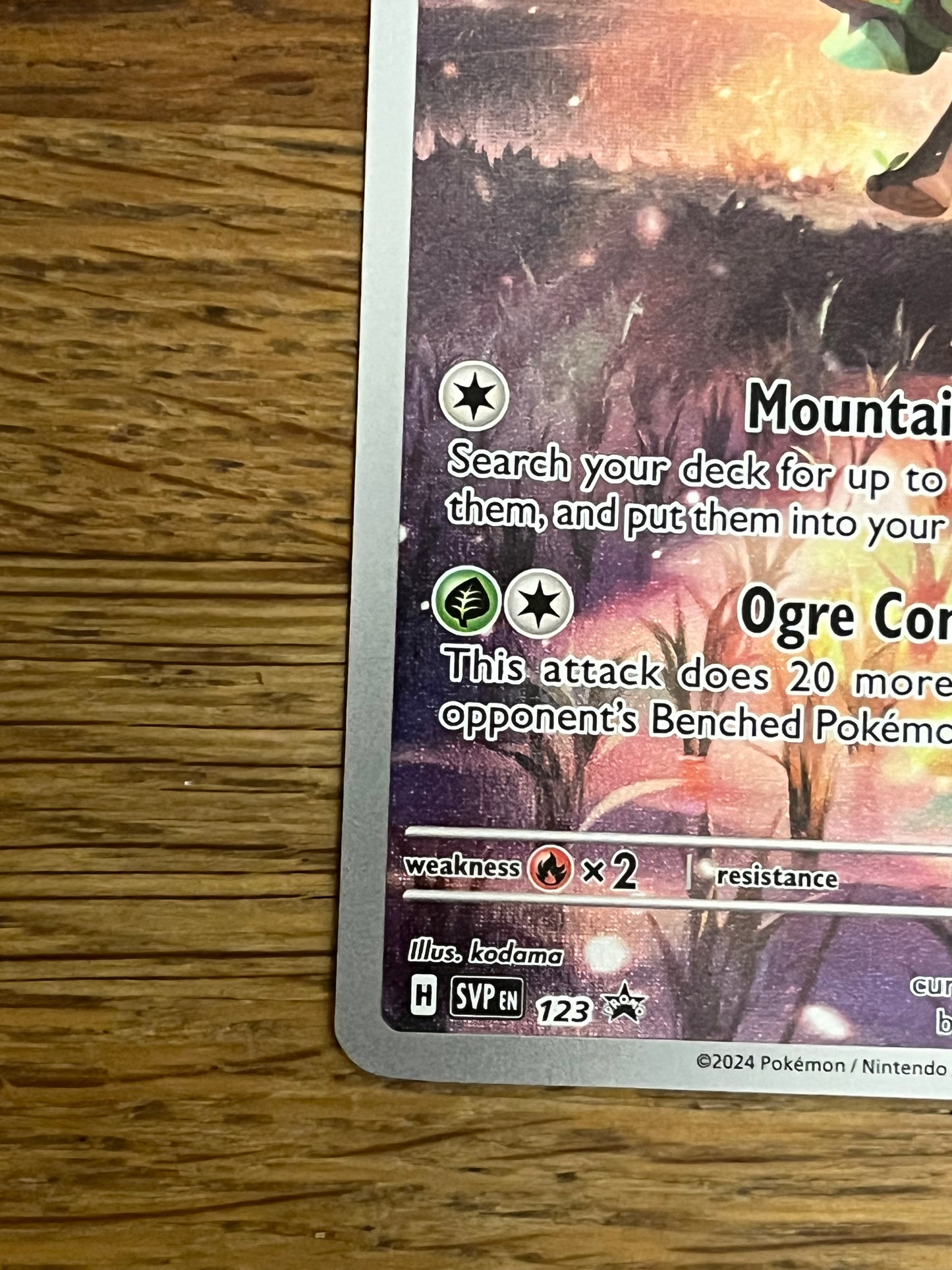 Teal Mask Ogerpon 123 Black Star Promo Pokémon Center NM Single Pokémon Card