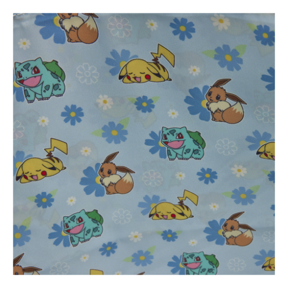 Pokemon Floral Tote Bag with Coin Bag