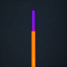 Orange Brushes - Purple Tip 3