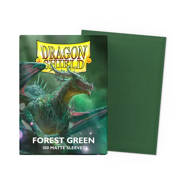 Dragon Shield 100 Forest Green Matte Sleeves