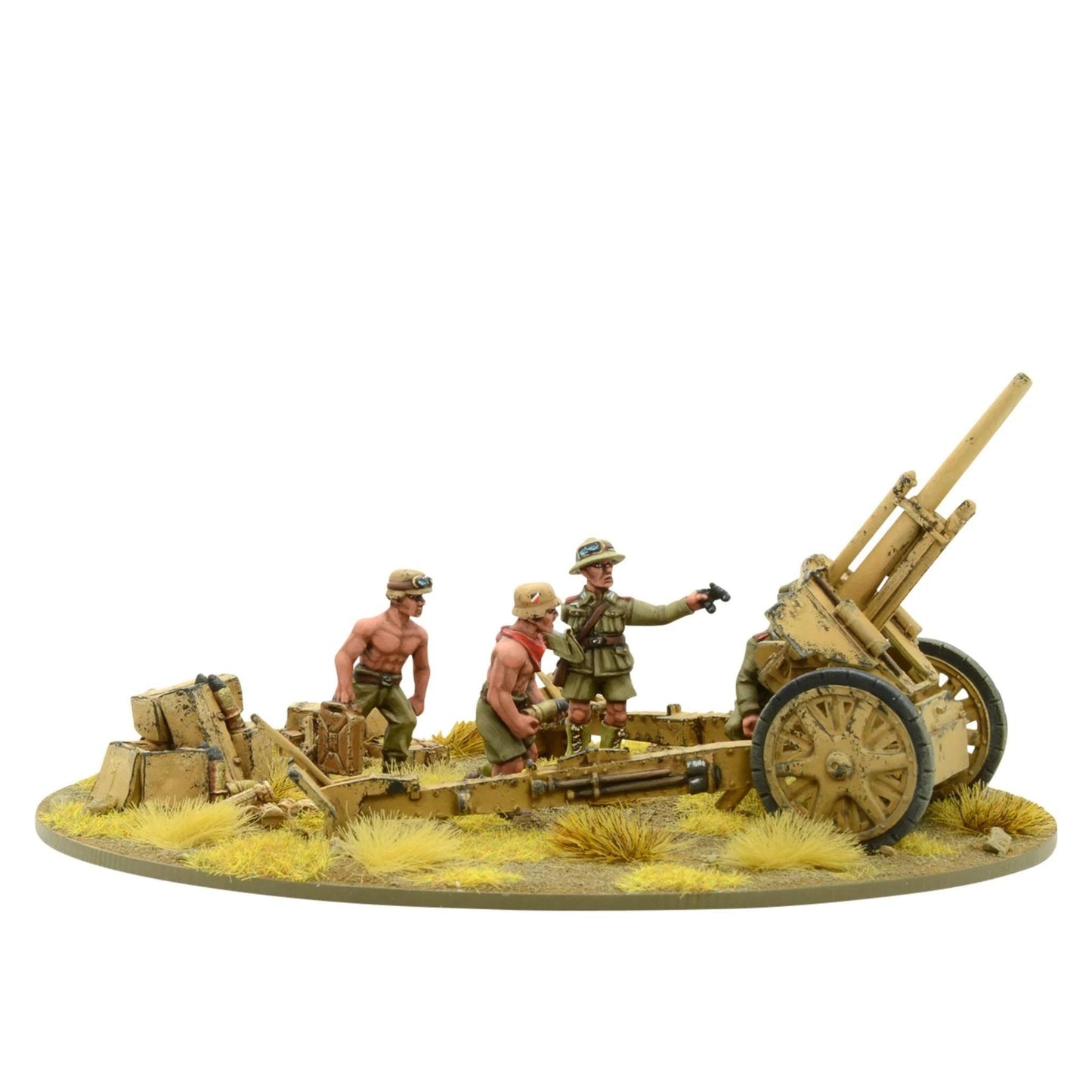 German Afrika Korps LeFH 18 10.5cm Medium Artillery