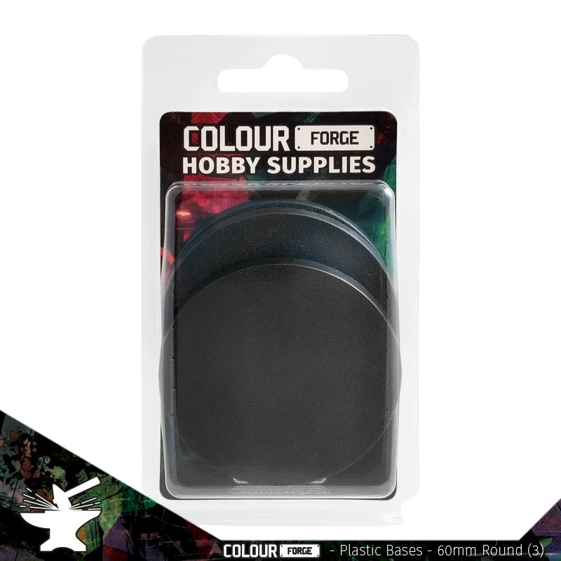Plastic Bases – 60mm Round x3