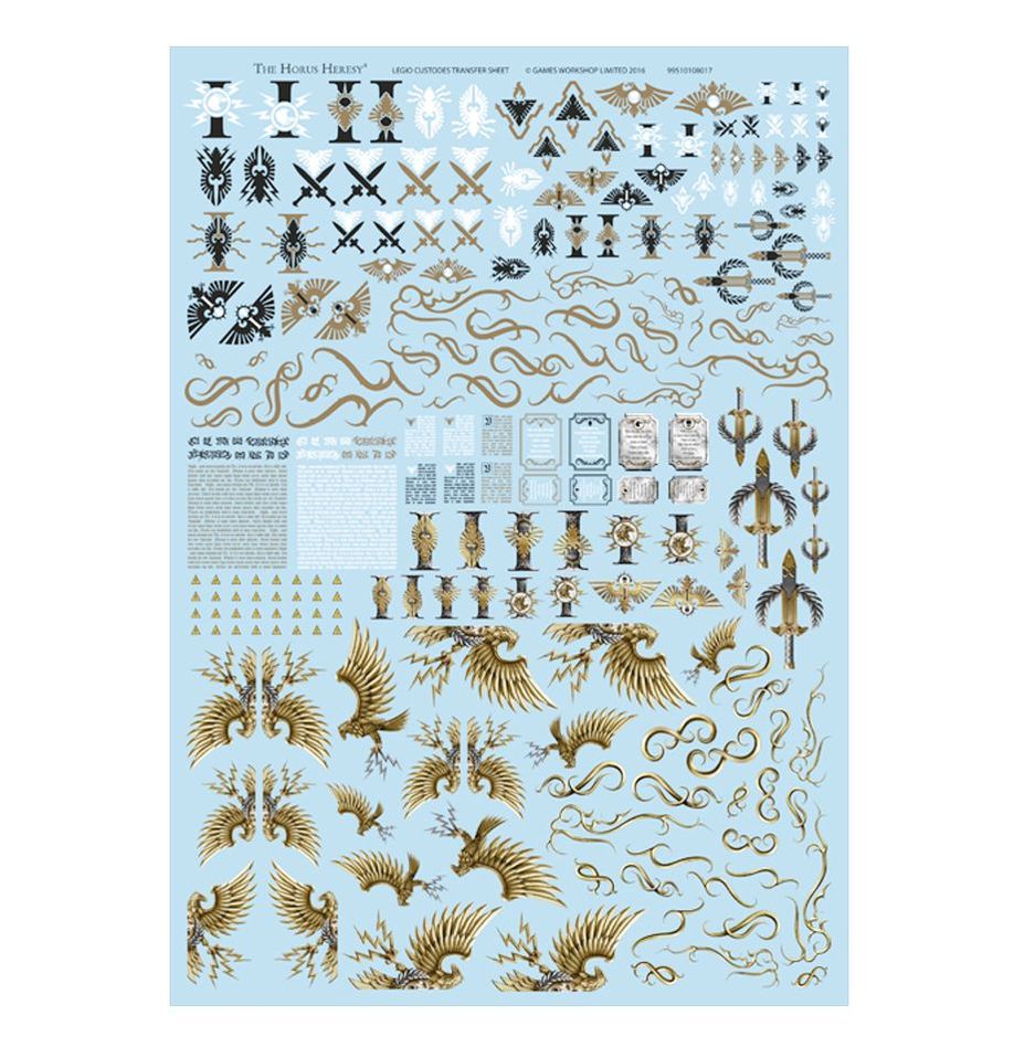 Legio Custodes Vehicle Transfer Sheet