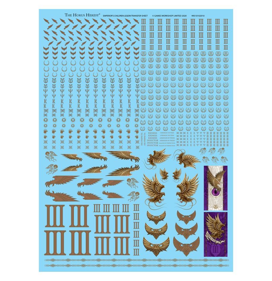 Emperors Children Transfer Sheet