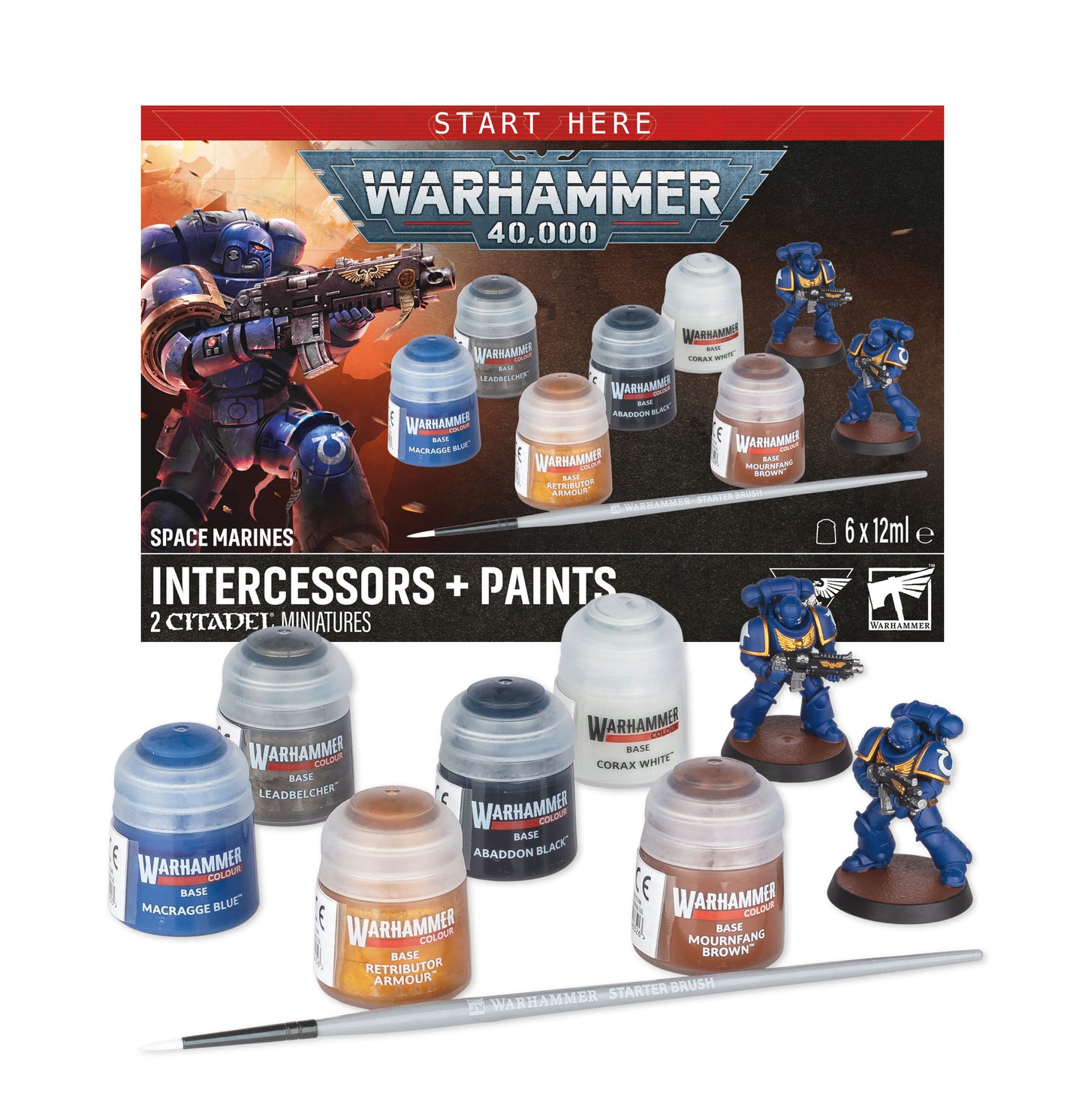Warhammer 40,000 - Intercessors Paint Set