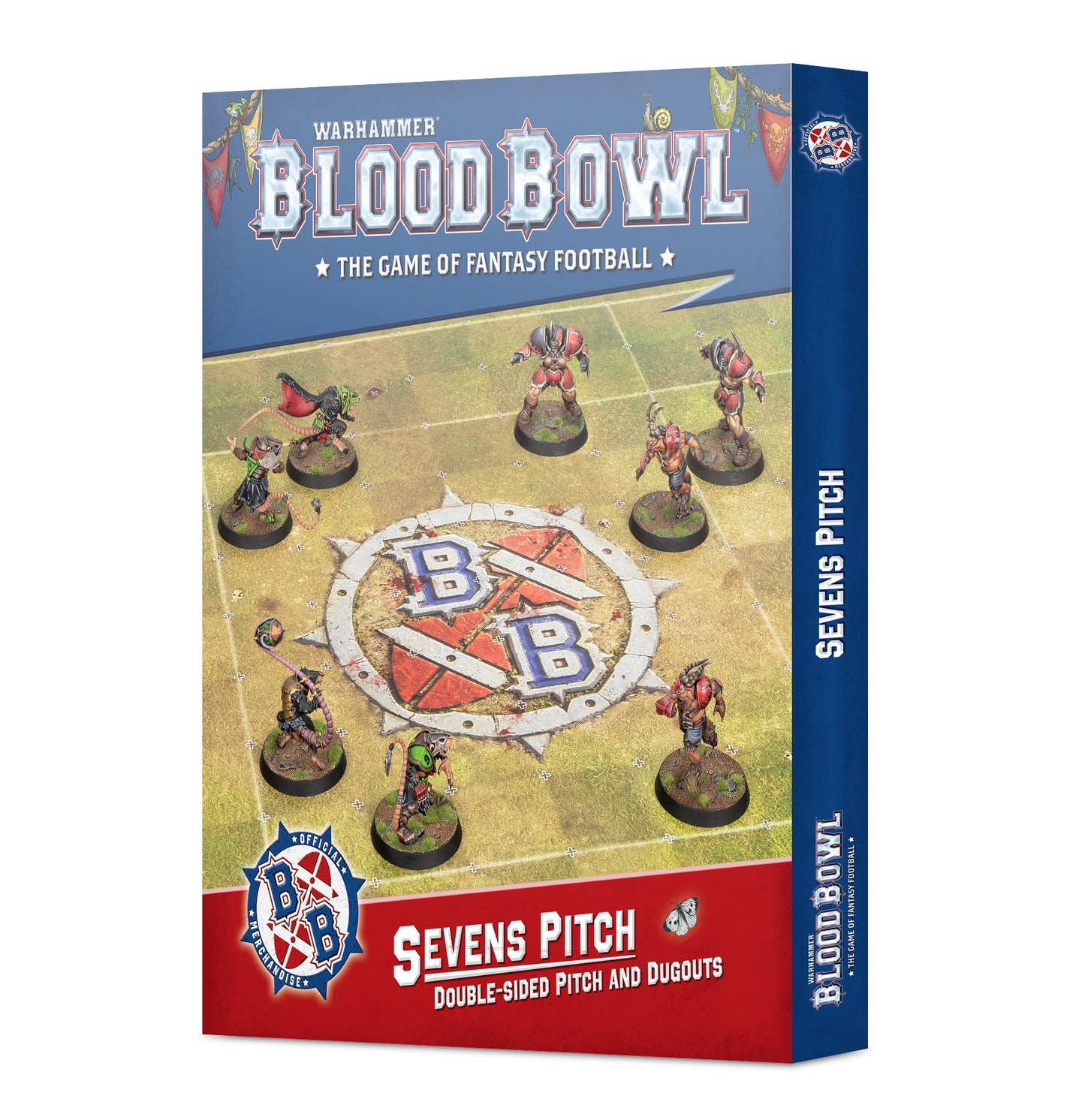 Blood Bowl – Sevens Pitch Double-sided Pitch and Dugouts