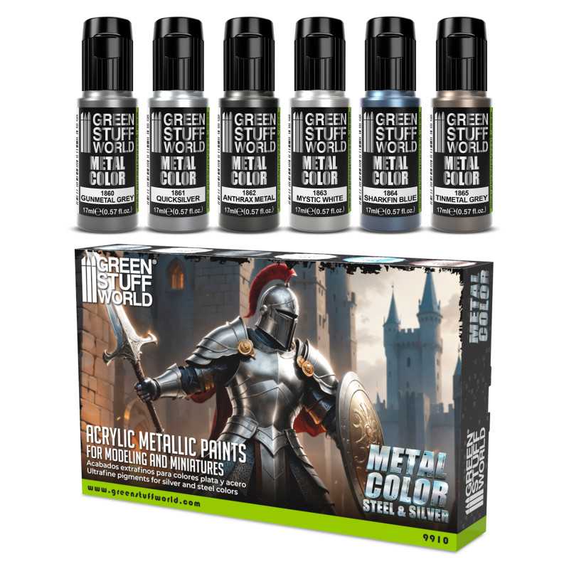 Metallic Paints Set - Silver