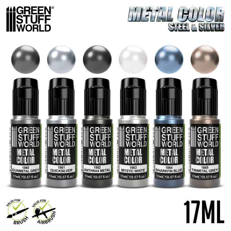 Metallic Paints Set - Silver