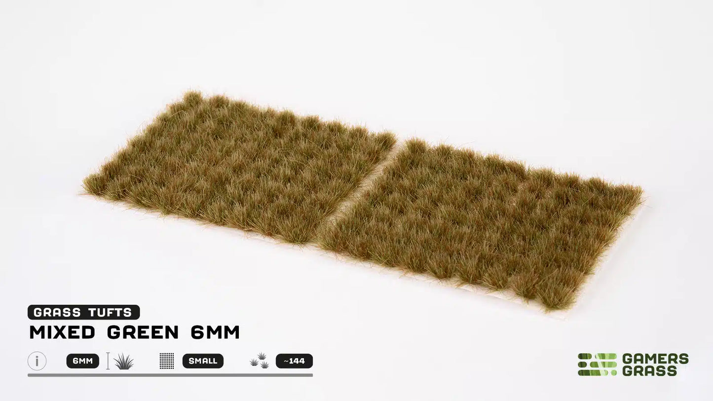 Mixed Green Tufts 6mm - Small