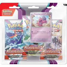 Pokémon TCG: Scarlet & Violet 2 Paldea Evolved 3-Pack Booster Display - Tinkatink