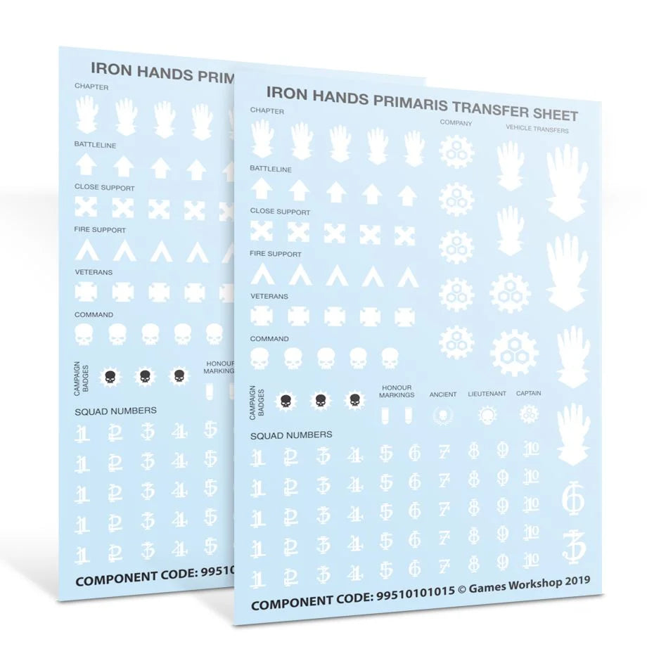 Iron Hands Primaris Upgrades and Transfers