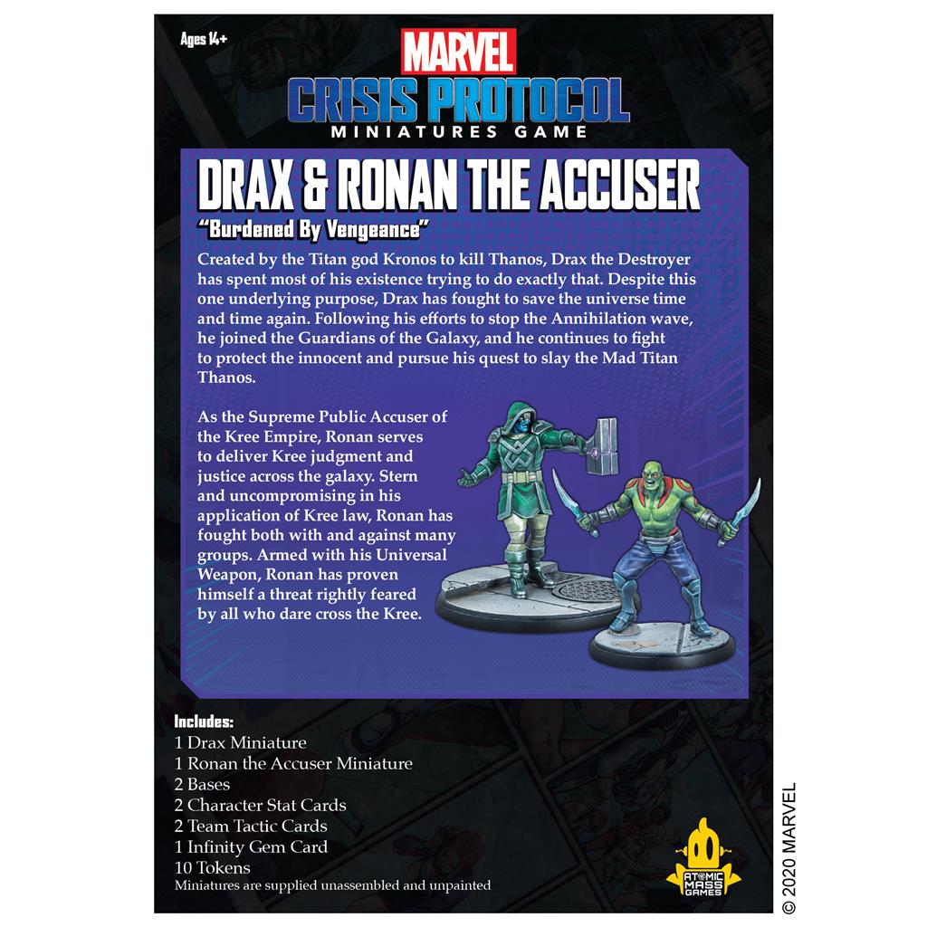 Drax and Ronan the Accuser: Marvel Crisis Protocol