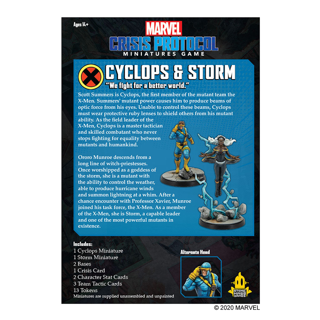 Storm and Cyclops: Marvel Crisis Protocol