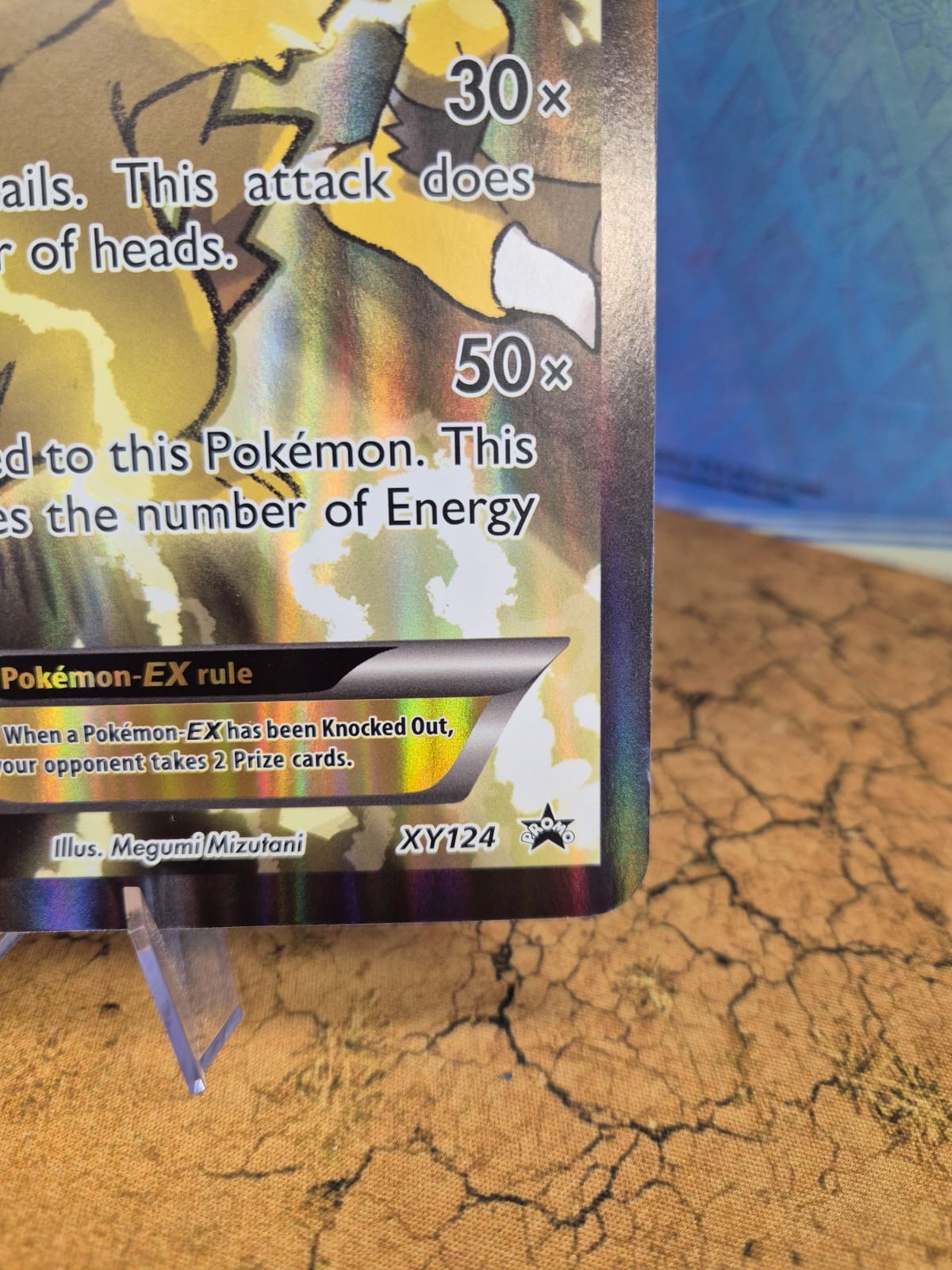 Pikachu EX XY124 JUMBO Black Star Promo Single Pokémon Card
