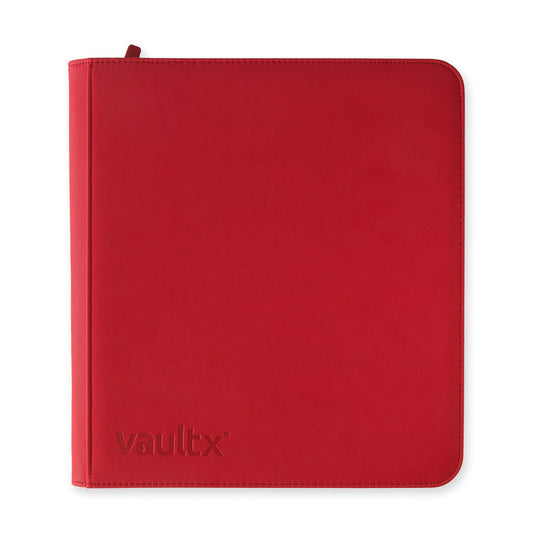 12 Pocket Exo Tec Zip Binder - Fire Red