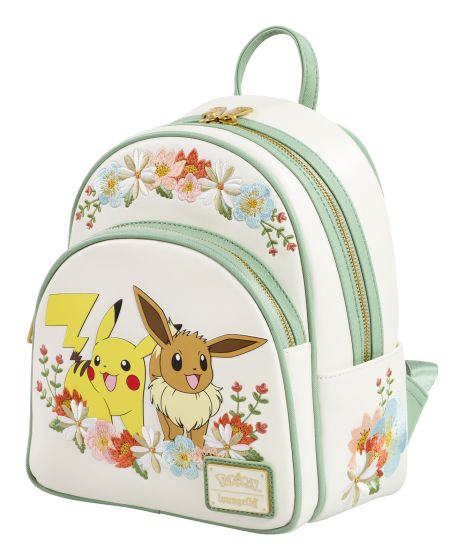Pokemon Pikachu & Eevee Floral Mini Backpack