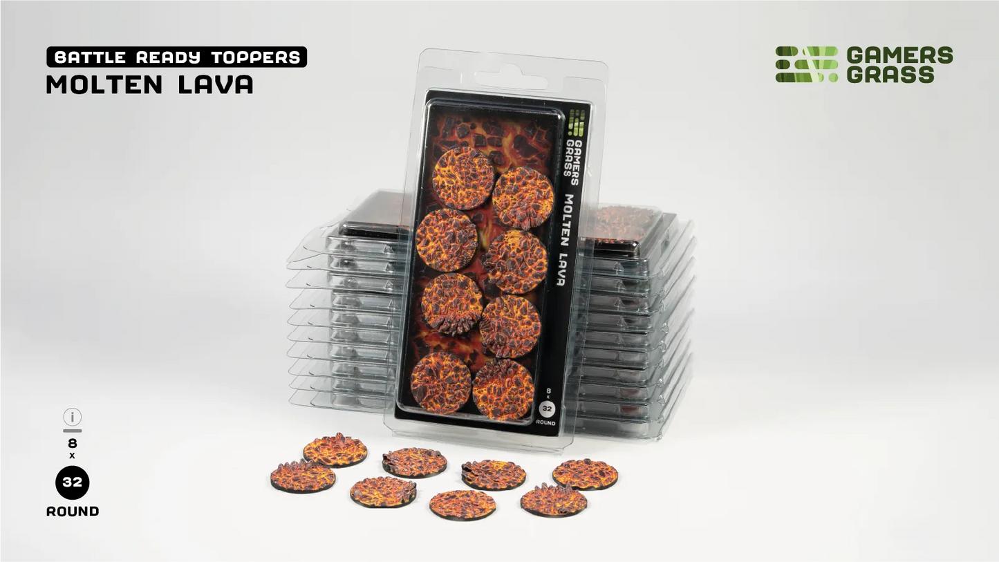 Molten Lava – Round 32mm (x8)