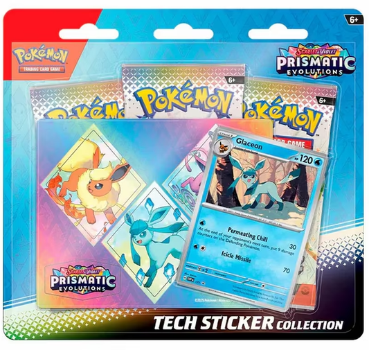 Pokémon TCG: Prismatic Evolutions - Tech Sticker Collection - Glaceon (MAX 1 PER CUSTOMER)
