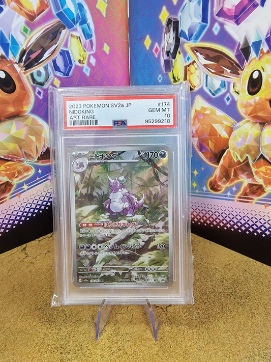 Nidoking #174 Japanese SV2a 151 PSA 10 Graded Pokémon Card