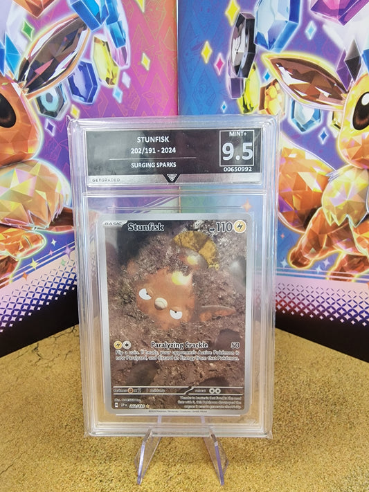Stunkfish #202 Surging Sparks Get Graded 9.5 Graded Pokémon Card