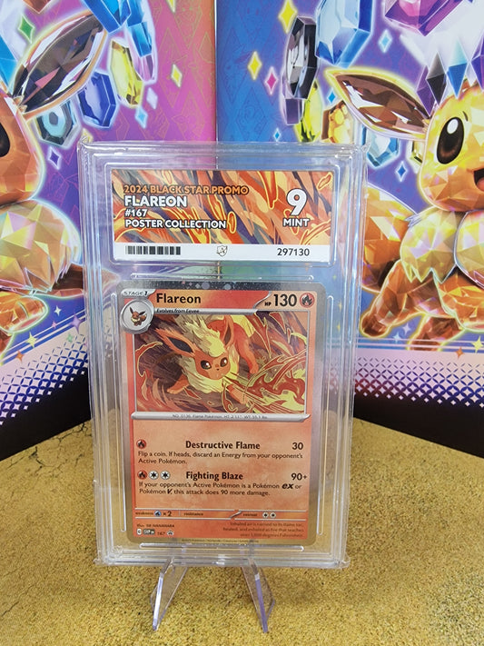 Flareon #167 Black Star Promo ACE 9 Graded Pokémon Card