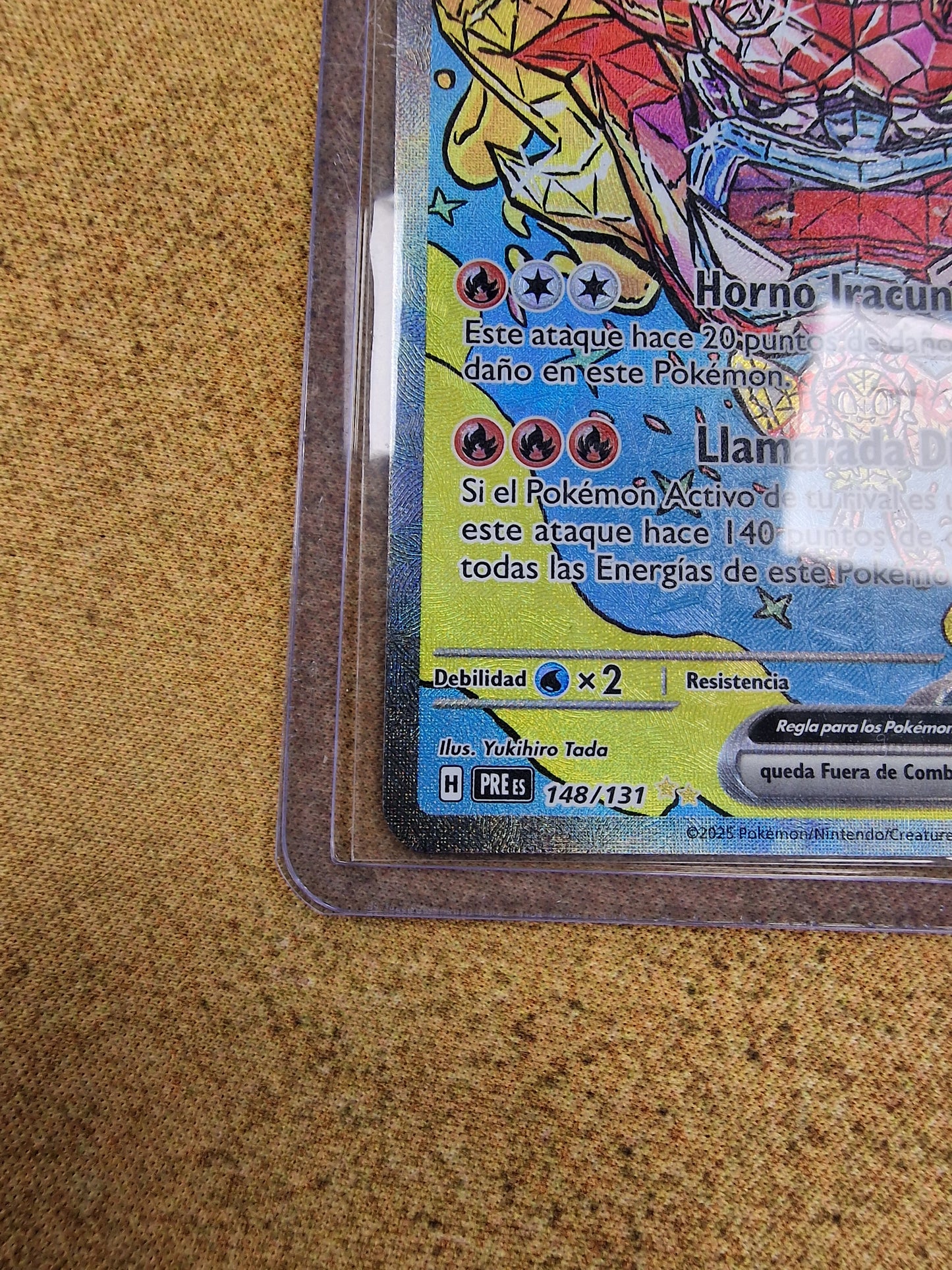 Hearthflame Mask Ogerpon 148/131 Spanish Prismatic Evolutions Single Pokémon Card