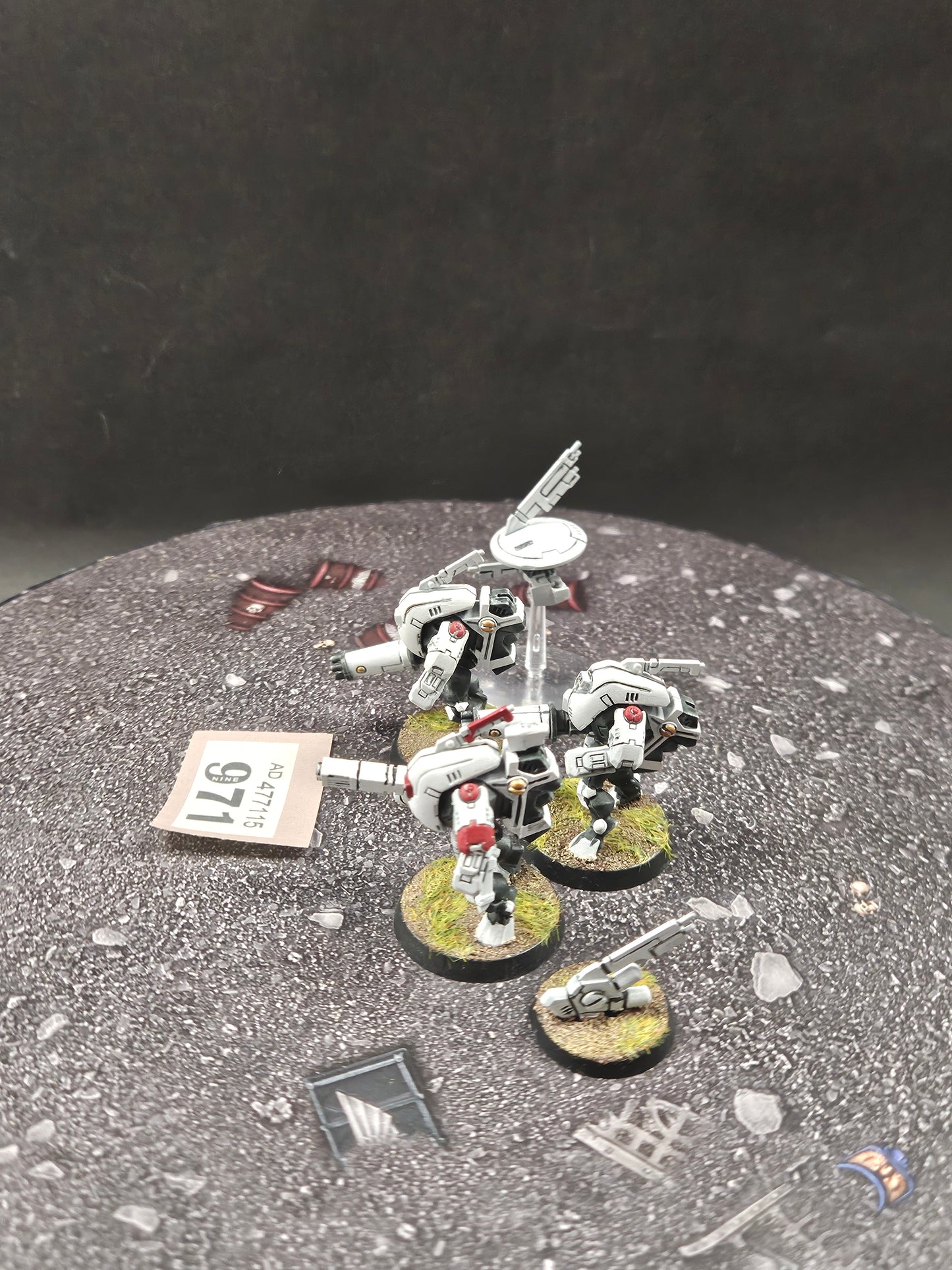 3x Stealth Suits + Drone #971 Tau T'au Empire Warhammer 40k