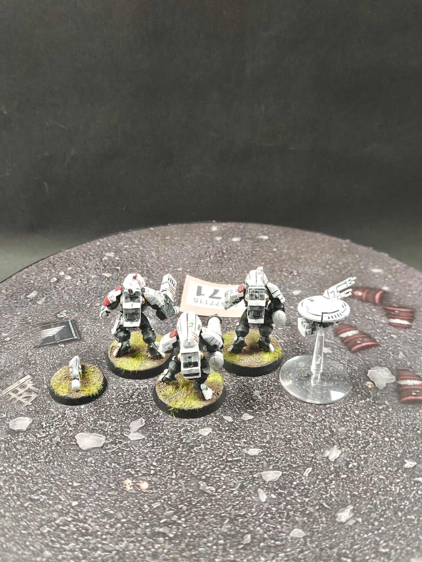 3x Stealth Suits + Drone #971 Tau T'au Empire Warhammer 40k