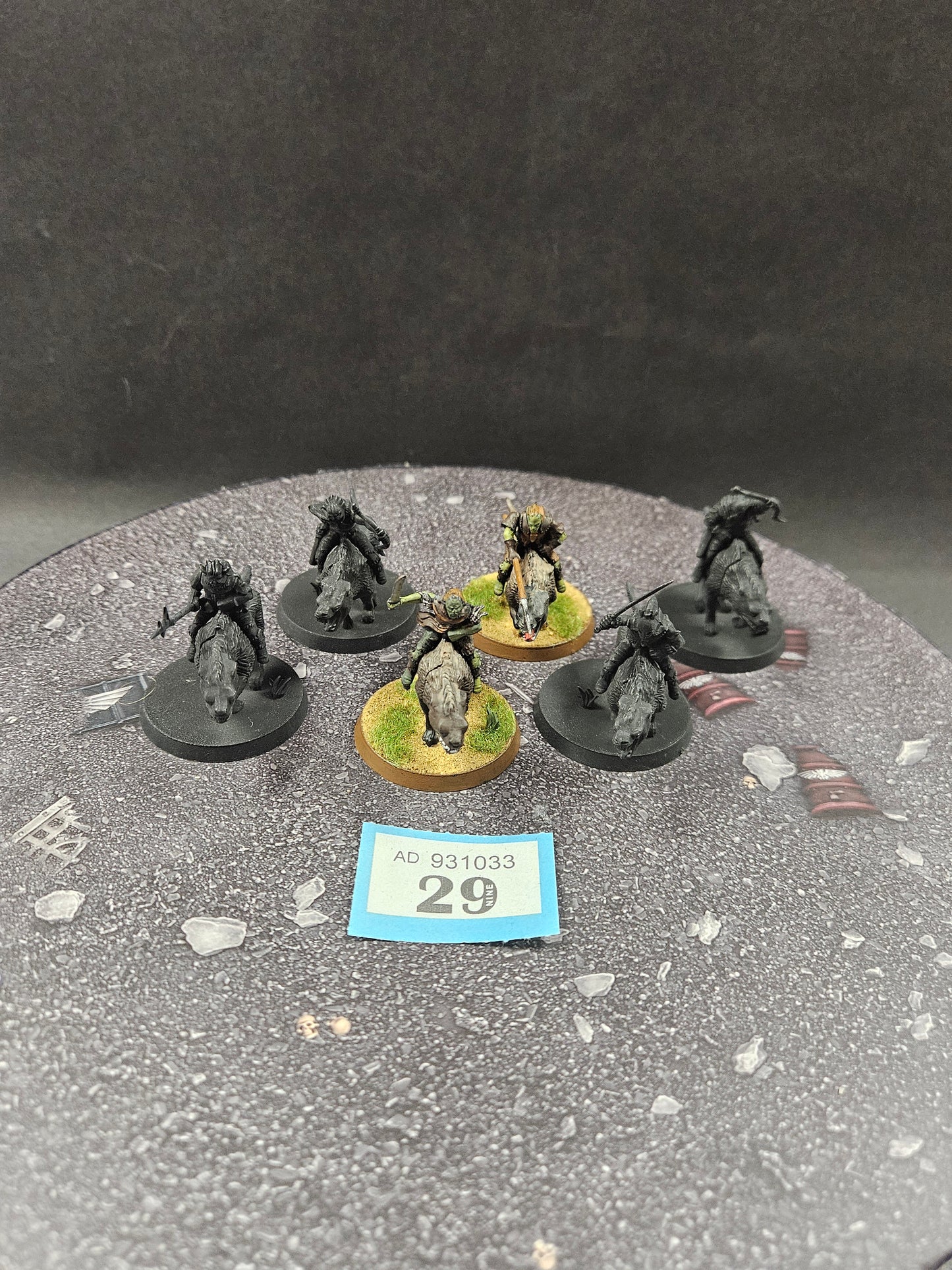 6x Warg Riders #29 Evil MESBG LOTR Warhammer 40k