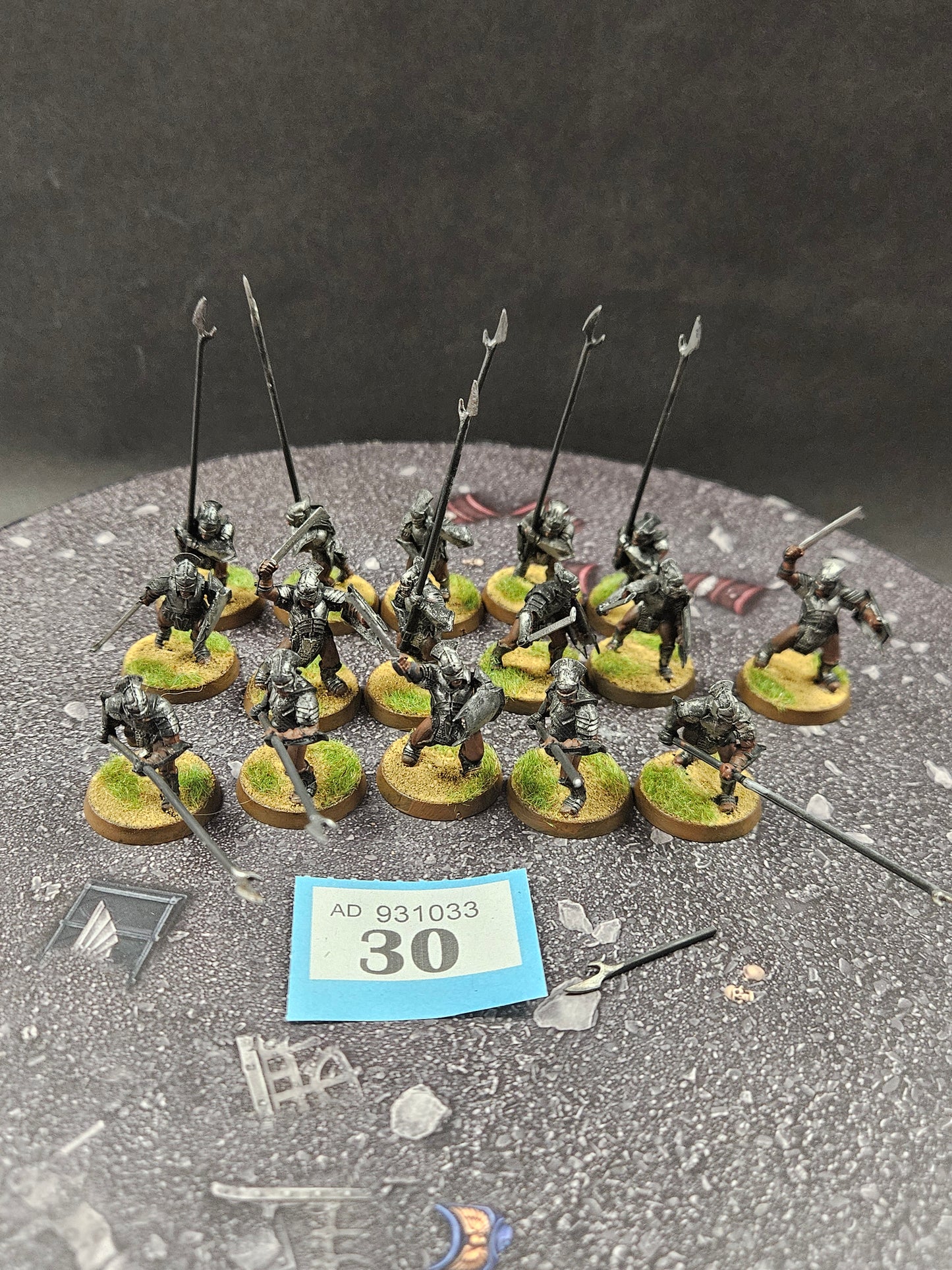 16x Uruk Hai Warriors #30 Evil MESBG LOTR Warhammer 40k