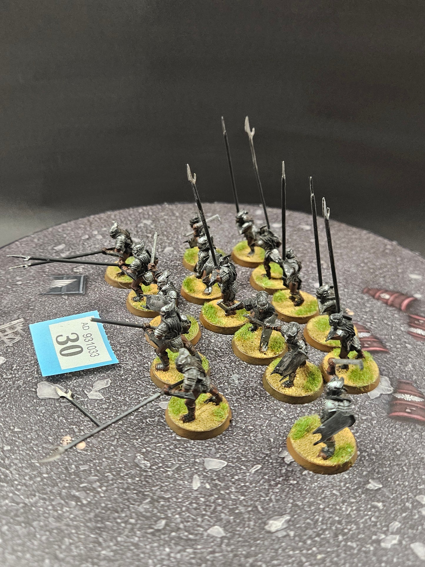 16x Uruk Hai Warriors #30 Evil MESBG LOTR Warhammer 40k