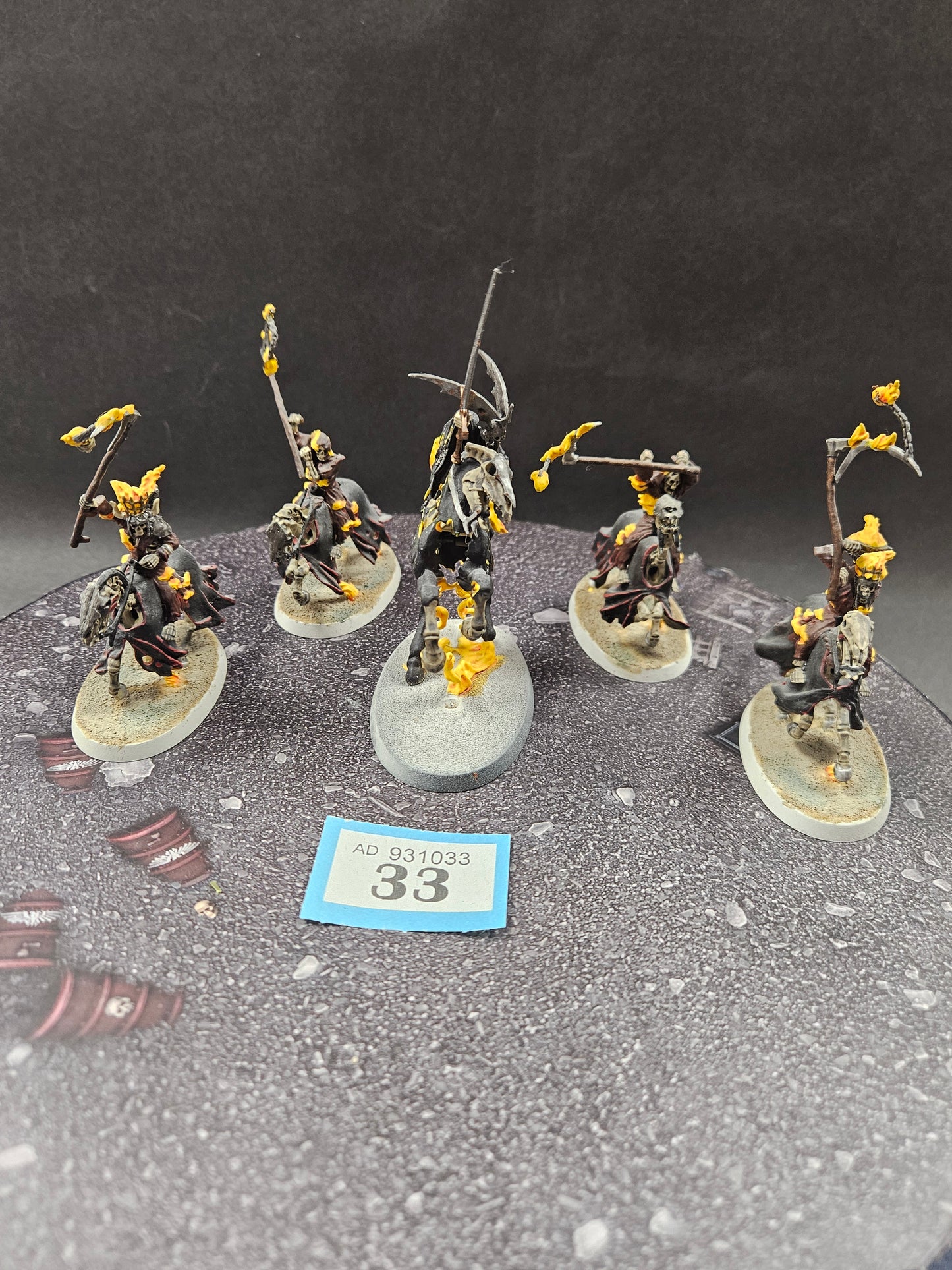 4x Hexwraiths + Knight of Shrouds on Horseback #33 Nighthaunt AOS Warhammer 40k