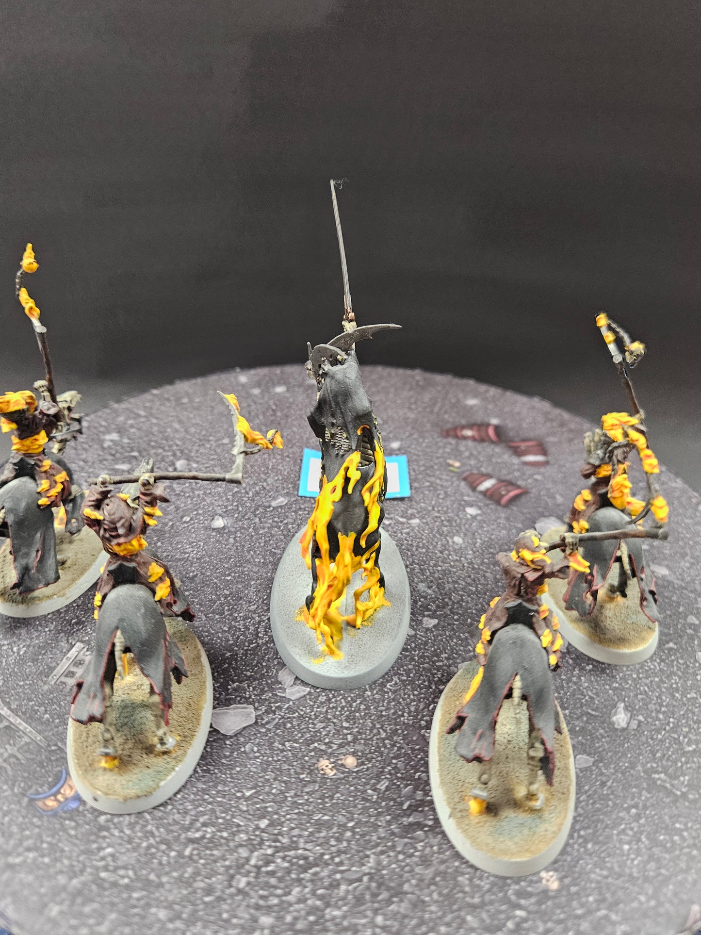 4x Hexwraiths + Knight of Shrouds on Horseback #33 Nighthaunt AOS Warhammer 40k