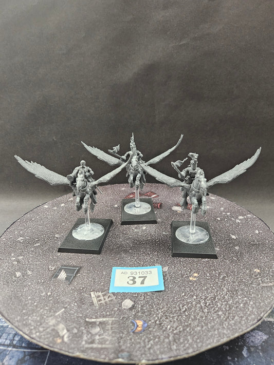 3x Pegasus Knights #37 Kingdoms of Bretonnia Old World Fantasy Warhammer 40k