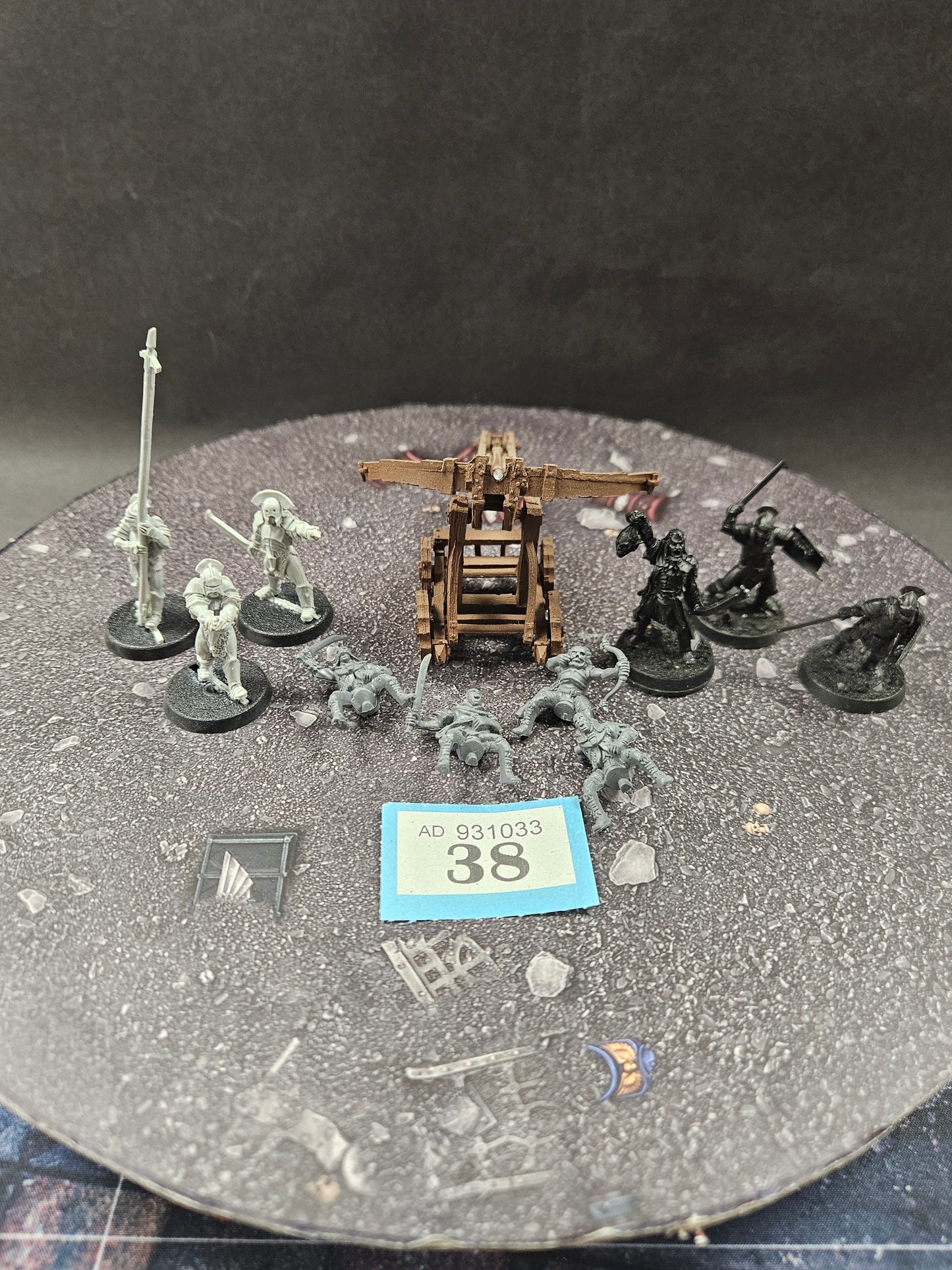 Uruk Balista + 6x Warriors #38 Evil MESBG LOTR Warhammer 40k