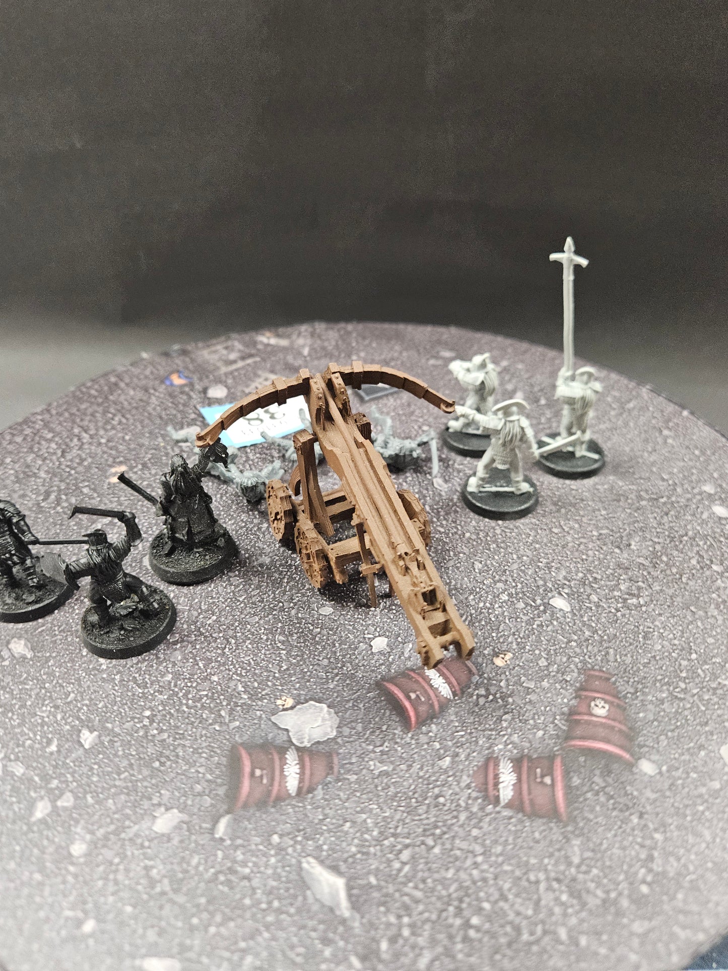 Uruk Balista + 6x Warriors #38 Evil MESBG LOTR Warhammer 40k