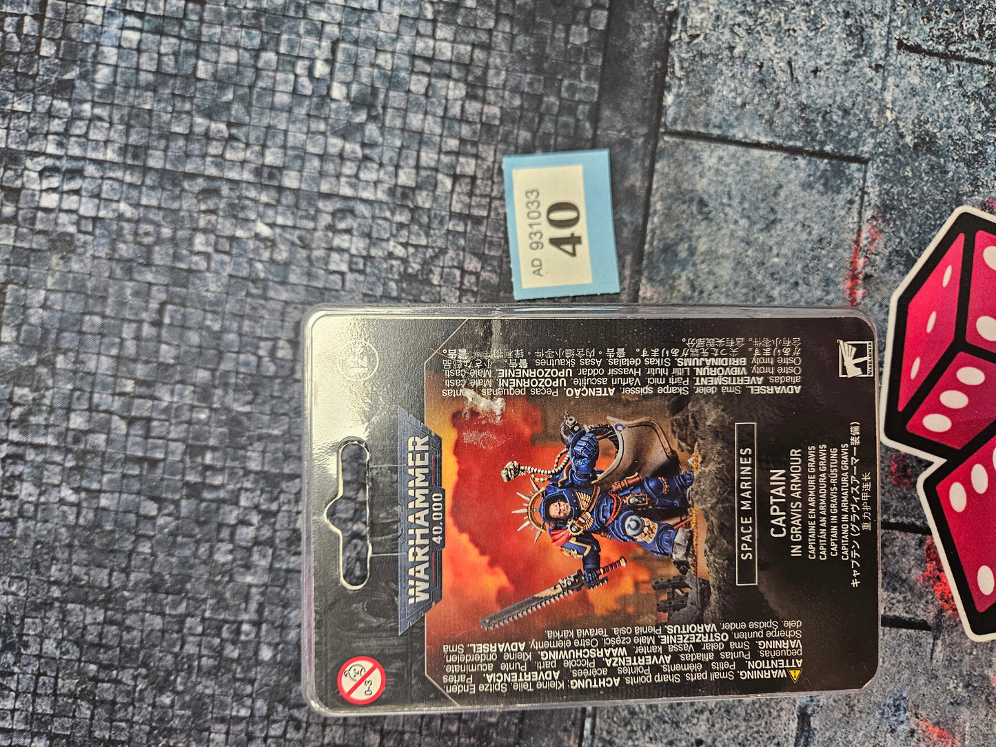 Primaris Captain in Gravis Armour #40 BNIB Space Marines Warhammer 40k