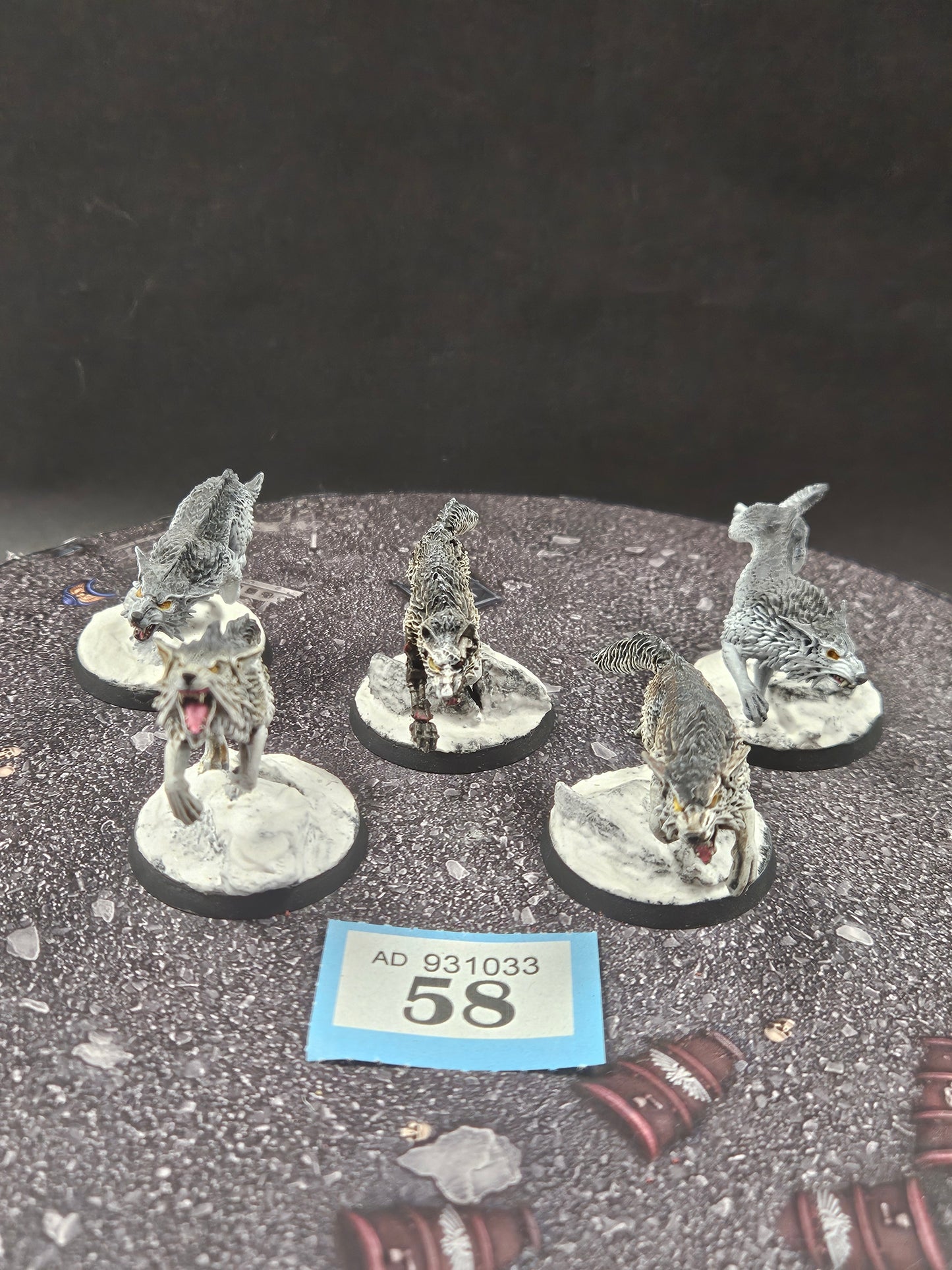 5x Fenrisian Wolves #58 Very Well Painted  Space Wolves Space Marines Warhammer 40k