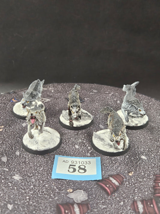 5x Fenrisian Wolves #58 Very Well Painted  Space Wolves Space Marines Warhammer 40k