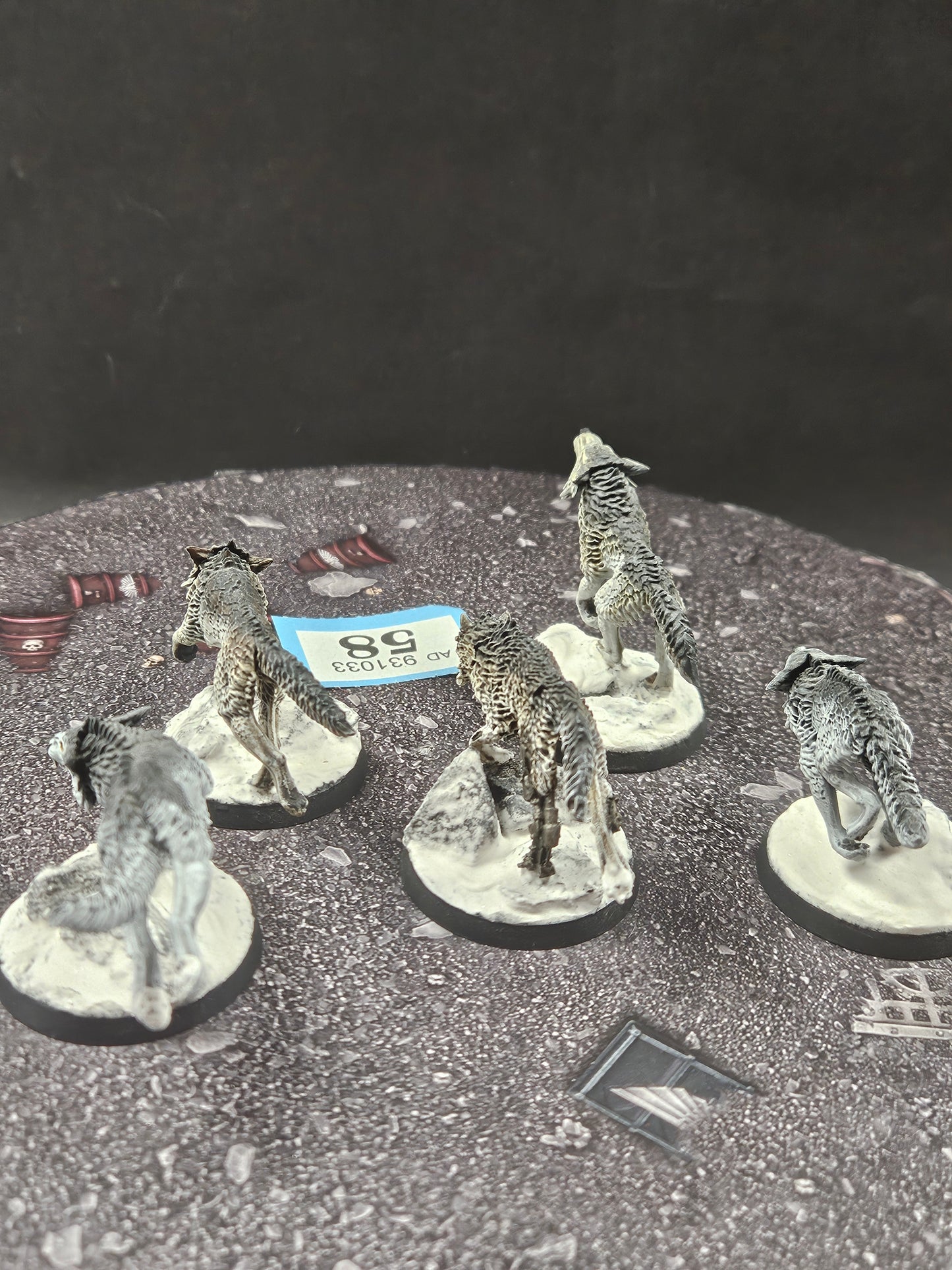 5x Fenrisian Wolves #58 Very Well Painted  Space Wolves Space Marines Warhammer 40k