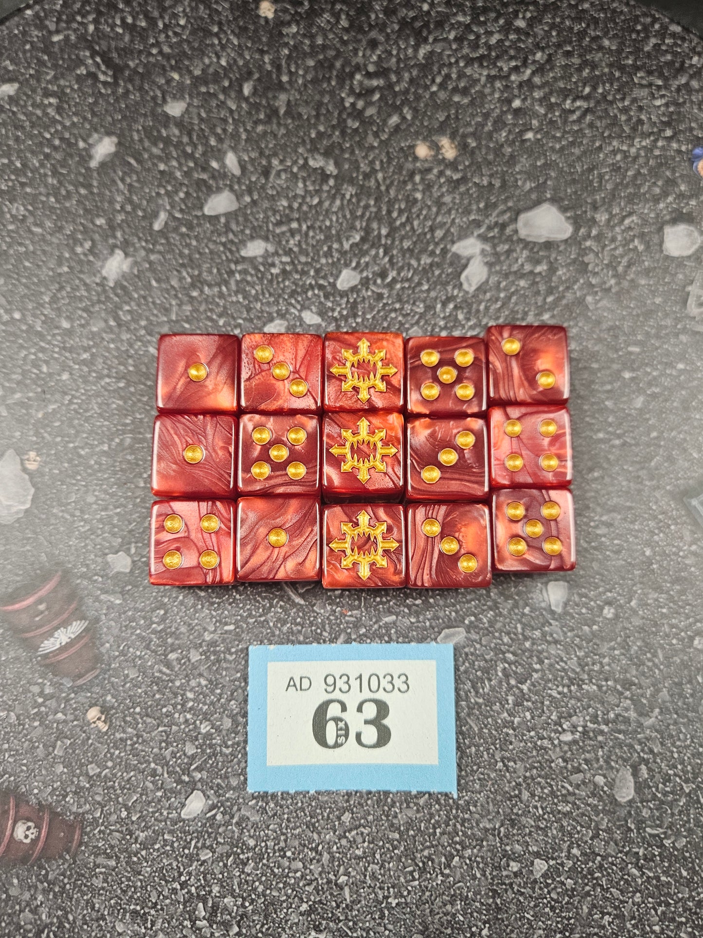 15x World Eaters Dice OOP #63 World Eaters Dice AOS Warhammer 40k