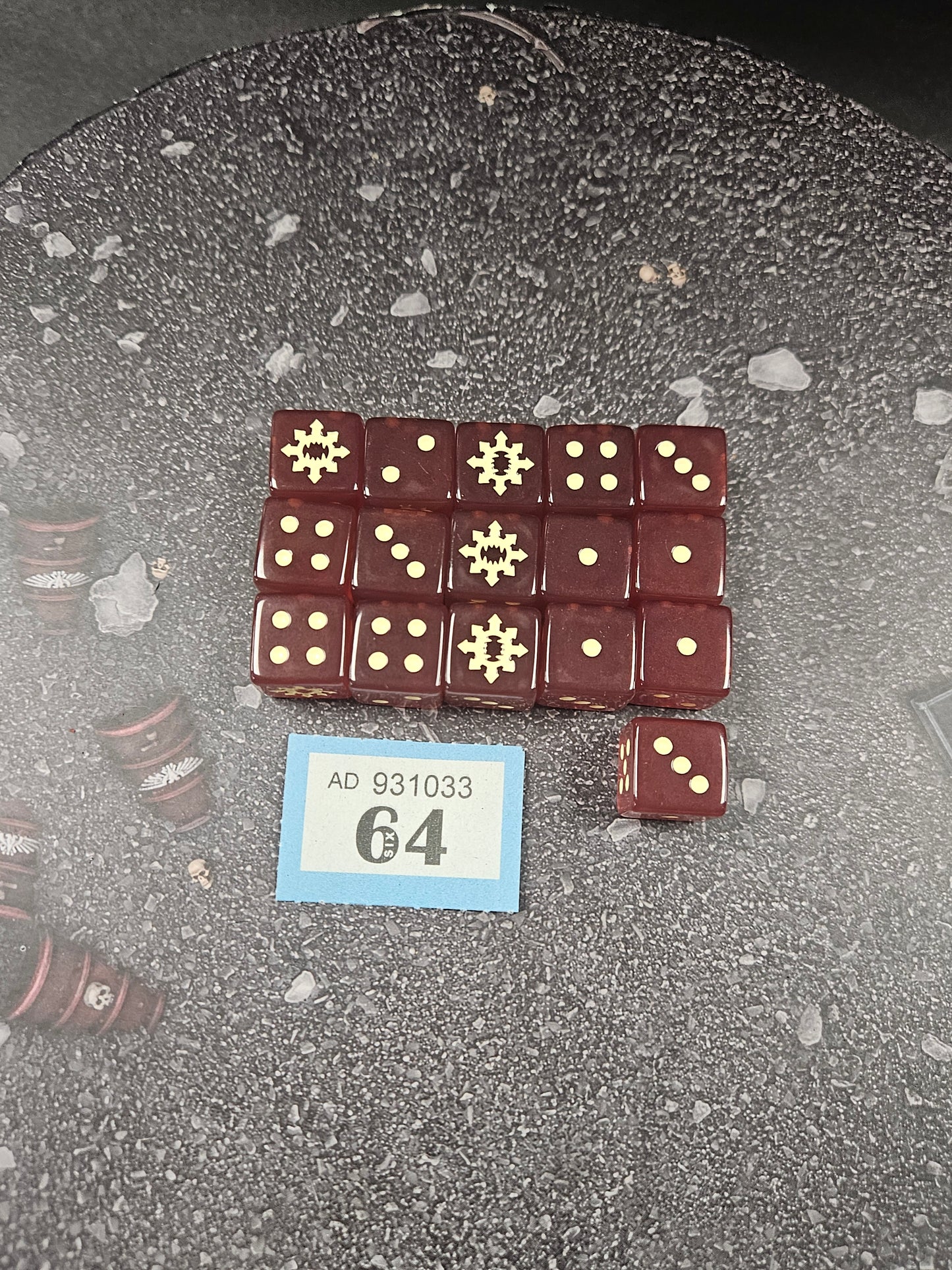 16x World Eater Dice #64 World Eaters Warhammer 40k