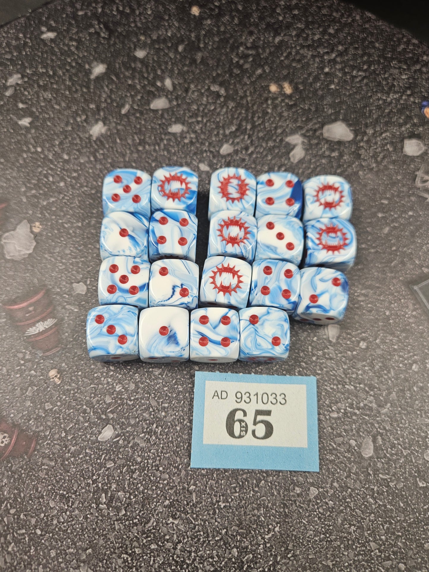 19x World Eaters Dice Forgeworld OOP #65 World Eaters AOS Warhammer 40k