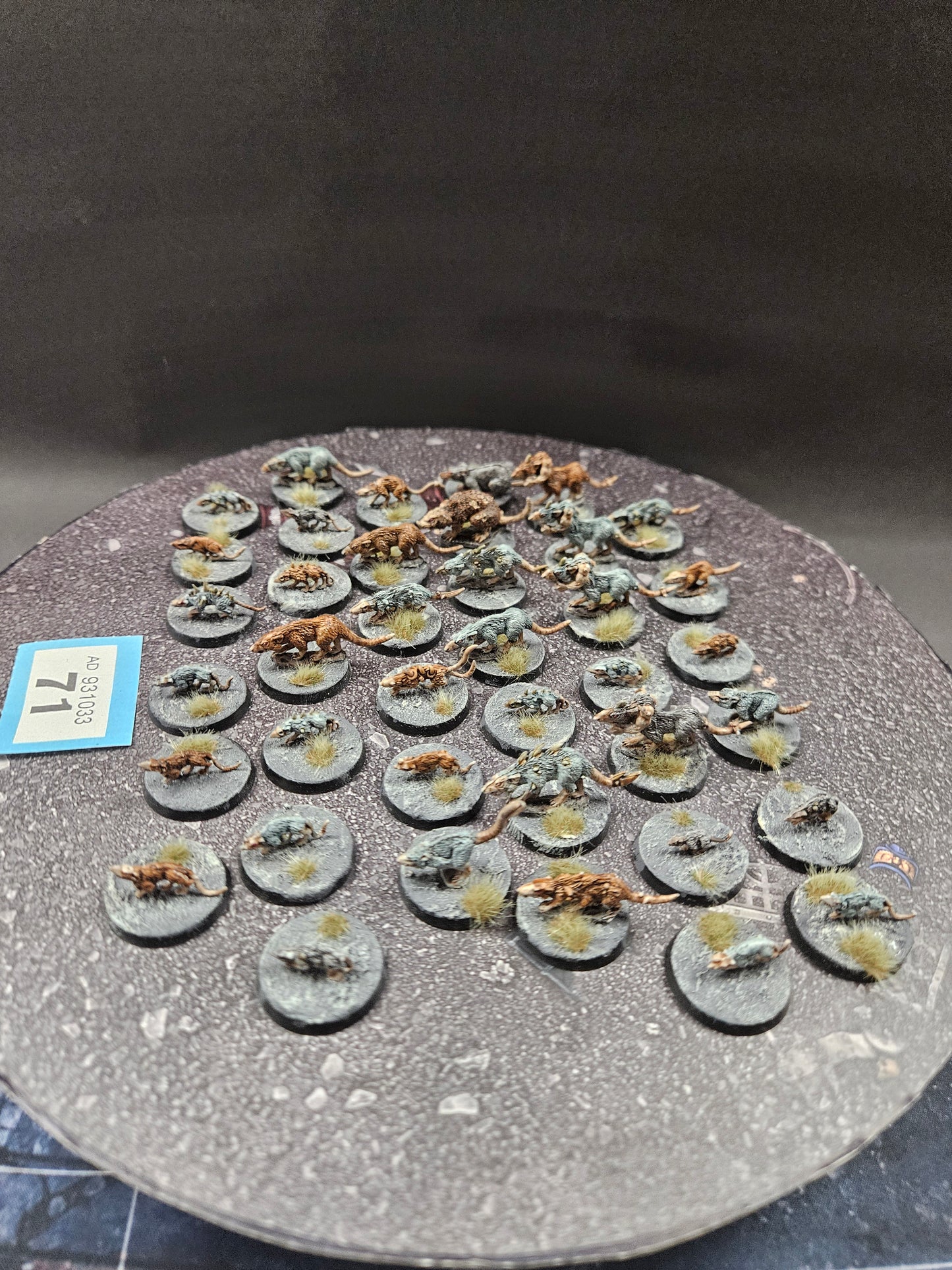 39x Rat Swarms #71 Skaven AOS Warhammer 40k