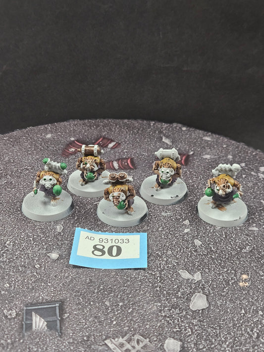 5x Acolyte Globadiers OOP #80 Skaven AOS Warhammer 40k