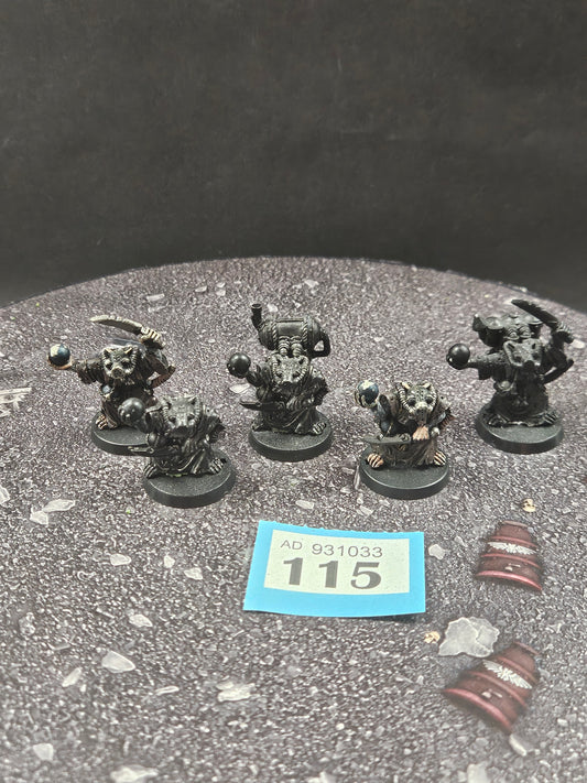 5x Acolyte Globadiers #115 Skaven AOS Warhammer 40k