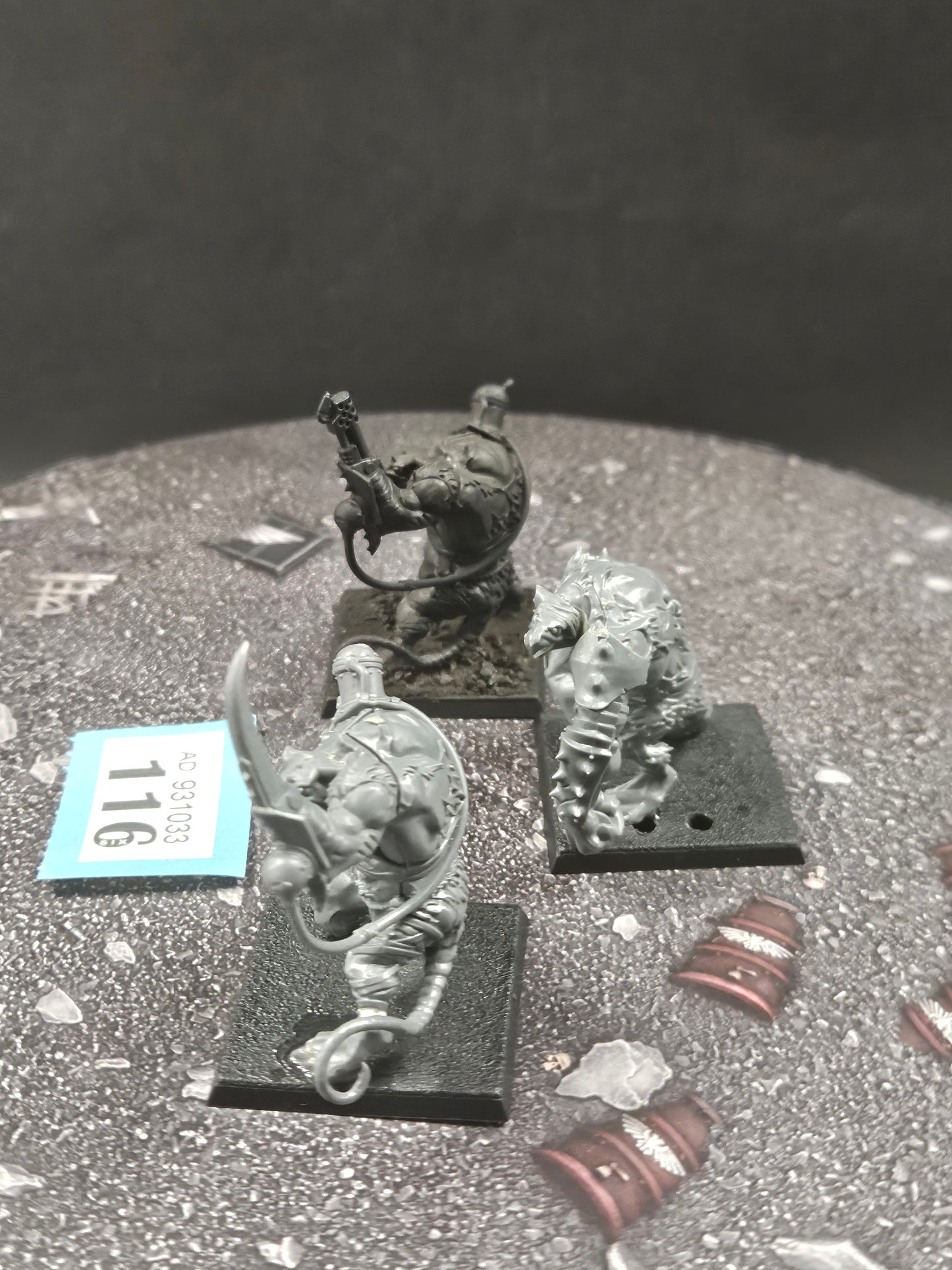 3x Rat Ogors #116 Skaven AOS Warhammer 40k