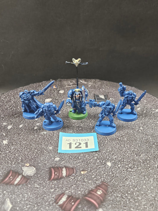 OOP 3x Scouts + 2x Captains #121 Space Marines Warhammer 40k
